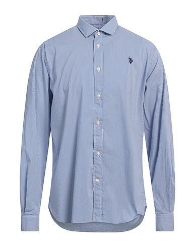 U.S.POLO ASSN. Camisas de rayas Azul marino 70% Algodón, 25% Poliamida, 5% Elastán