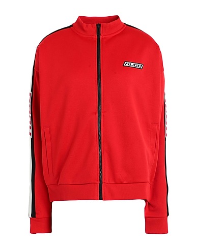 HUGO Sweatshirt Red 70% Polyester, 30% Cotton