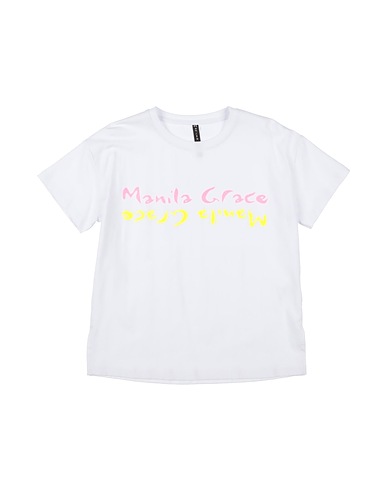 MANILA GRACE T-shirt Bianco 94% Cotone, 6% Fibre elastiche