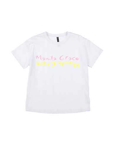 MANILA GRACE T-shirt White 94% Cotton, 6% Elastic fibres