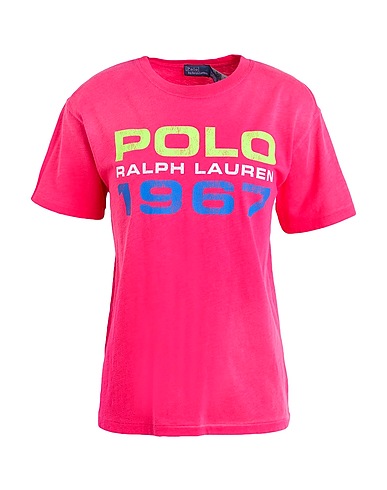 POLO RALPH LAUREN T-shirt LOGO COTTON JERSEY TEE
 Fuchsia 100% Cotton