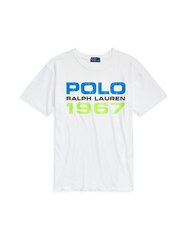 POLO RALPH LAUREN T-shirt LOGO COTTON JERSEY TEE
 White 100% Cotton