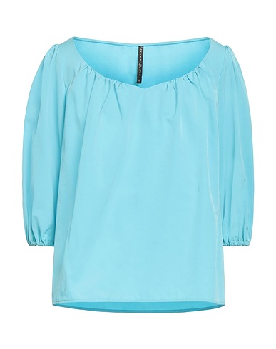 MANILA GRACE Top Sky blue 53% Polyester, 47% Cotton