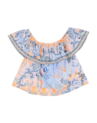 CAMILLA Top Light blue 100% Cotton
