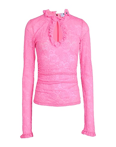 MSGM Top Pink 90% Polyamide, 10% Elastane