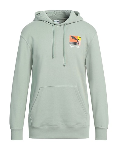 PUMA Hoodie Salbeigrün 100% Baumwolle, Elastan