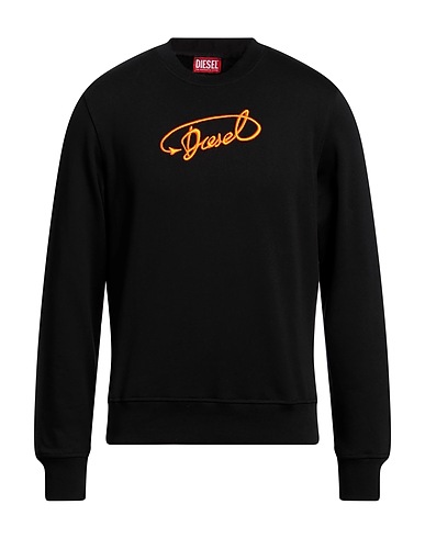 DIESEL Sweatshirt Black 97% Cotton, 3% Elastane
