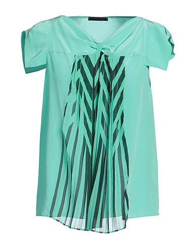 PINKO Top Green 100% Polyester, Silk