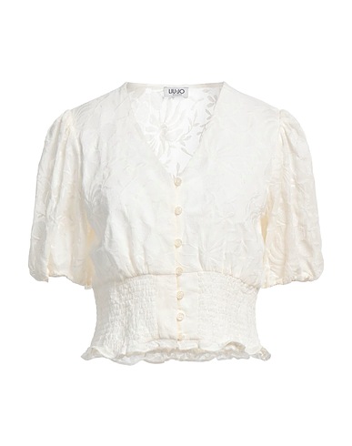 LIU •JO Camicie e bluse tinta unita Avorio 100% Poliestere