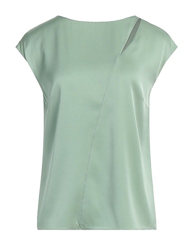 BOSS Top Sage green 93% Silk, 7% Elastane