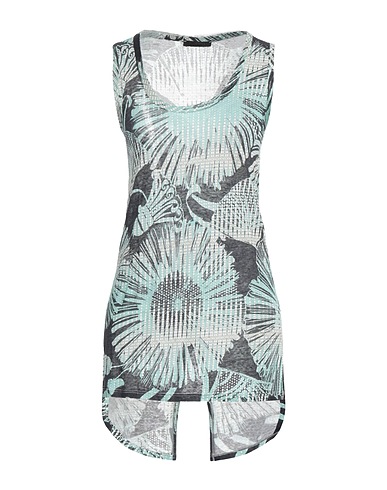PINKO Top Light green 100% Linen