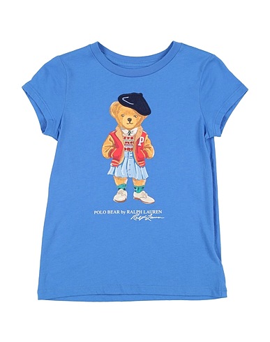 POLO RALPH LAUREN T-Shirt Polo Bear Cotton Jersey Tee
 Hellblau 100% Baumwolle