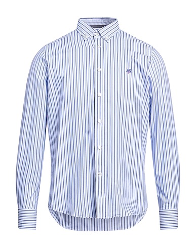 HARMONT & BLAINE Striped shirt JEANS Sky blue 100% Cotton