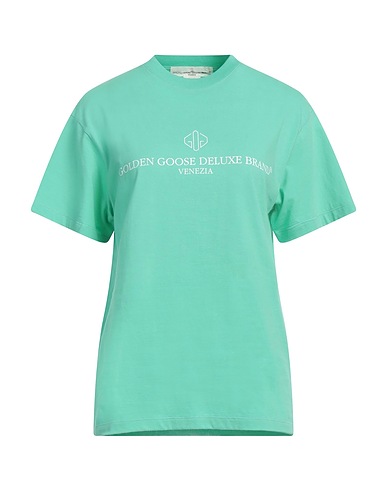 GOLDEN GOOSE T-shirt Light green 100% Cotton