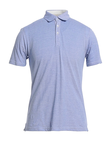 ROSSOPURO Polo Blu chiaro 100% Cotone
