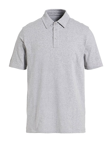 MAJESTIC FILATURES Polo shirt Grey 94% Cotton, 6% Elastane