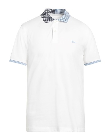 HARMONT & BLAINE Polo shirt White 100% Cotton
