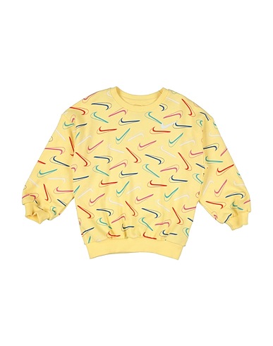 NIKE Sweatshirt SWOOSH LOGO BF CREW
 Yellow 80% Cotton, 20% Polyester