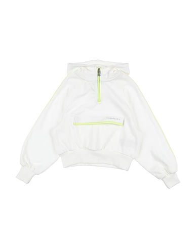 CONVERSE Felpa CNVG HALF ZIP BOXY UTILITY HOO Bianco 60% Cotone, 40% Poliestere