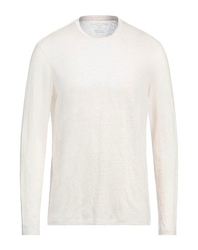 MAJESTIC FILATURES T-shirt Ivory 94% Linen, 6% Elastane