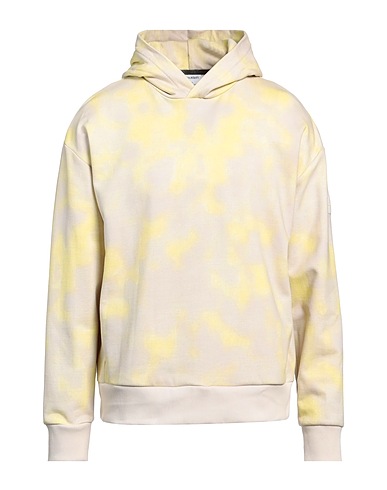 CALVIN KLEIN Hooded sweatshirt Beige 100% Cotton, Elastane