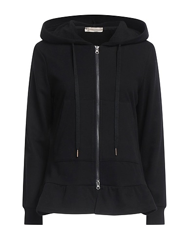 CASHMERE COMPANY スウェット ブラック コットン 100%