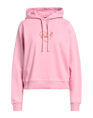 DIESEL Hooded sweatshirt Pink 100% Cotton