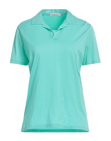 ROSSOPURO Polo shirt Light green 100% Cotton