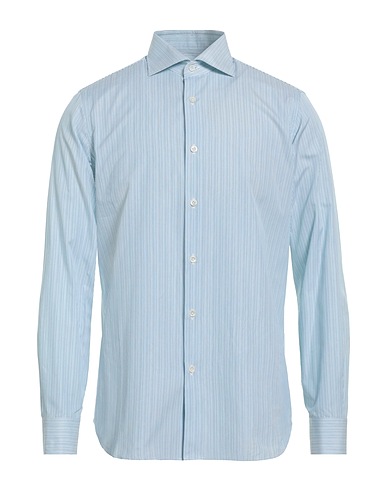 PAL ZILERI Striped shirt Green 100% Cotton
