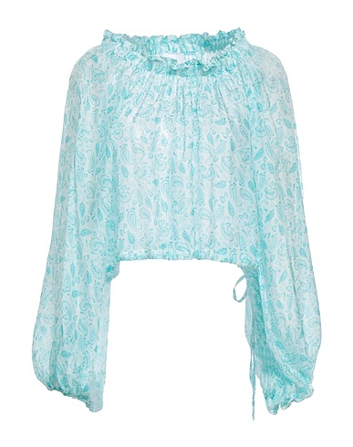 MERCI ITALIA Top Turquoise 70% Viscose, 30% Silk