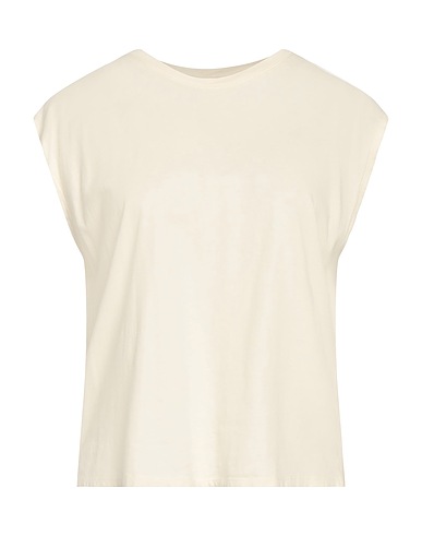 MAJESTIC FILATURES Basic T-Shirt Ivory 100% Cotton