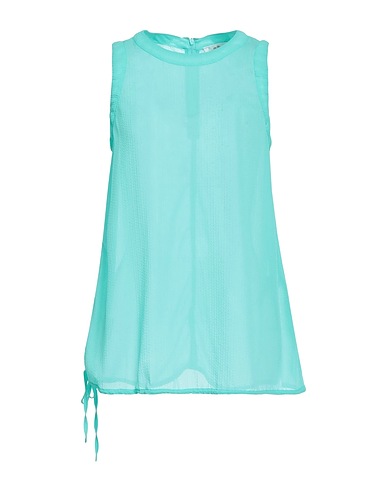 ESSENTIEL ANTWERP Top Turchese 55% Poliestere riciclato, 45% Poliestere