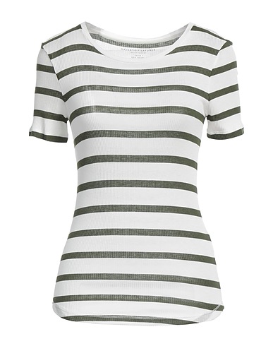 MAJESTIC FILATURES T-shirt White 94% Viscose, 6% Elastane