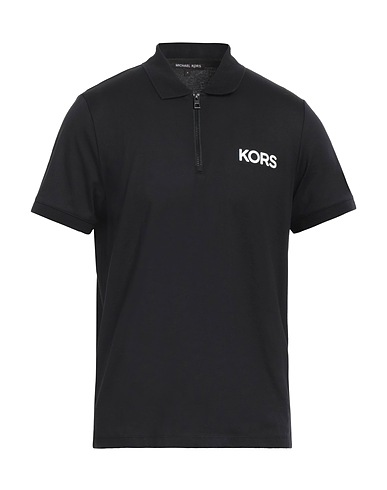 MICHAEL KORS MENS Poloshirt Schwarz 100% Baumwolle