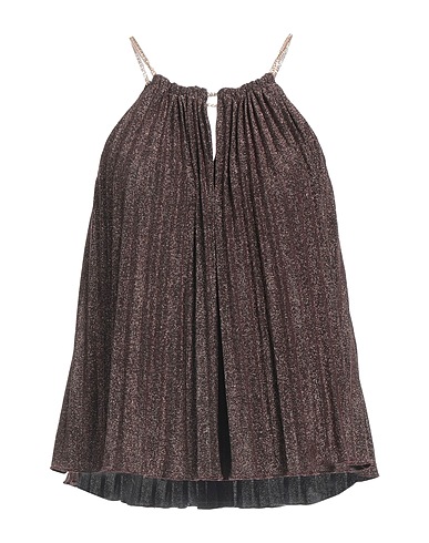 GAUDÌ Top Dark brown 55% Polyamide, 40% Polyester, 5% Elastane