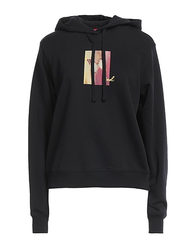 DIESEL Hooded sweatshirt Black 100% Cotton