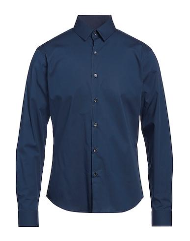 SANDRO Solid colour shirt 97% Cotton, 3% Elastane, Corozo
