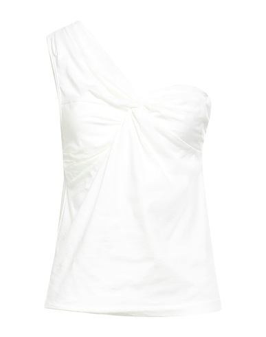 FORTE_FORTE One-shoulder top White 100% Cotton