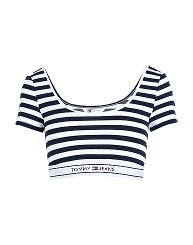 TOMMY JEANS Top Midnight blue 84% Viscose, 14% Polyamide, 2% Elastane