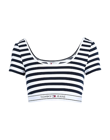 TOMMY JEANS Tops 84% Viscose, 14% Polyamide, 2% Elastane