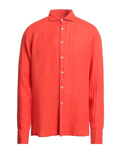 BAGUTTA Camicia in lino Arancione 100% Lino