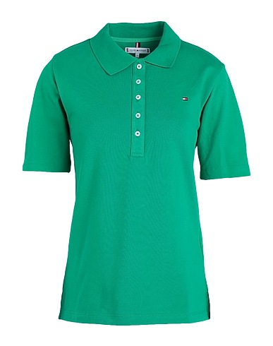 TOMMY HILFIGER Poloshirt Grün 97% Baumwolle, 3% Elastan