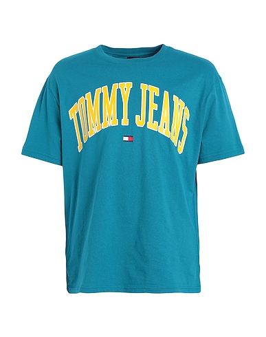 TOMMY JEANS T-shirt Deep teal 100% Cotton