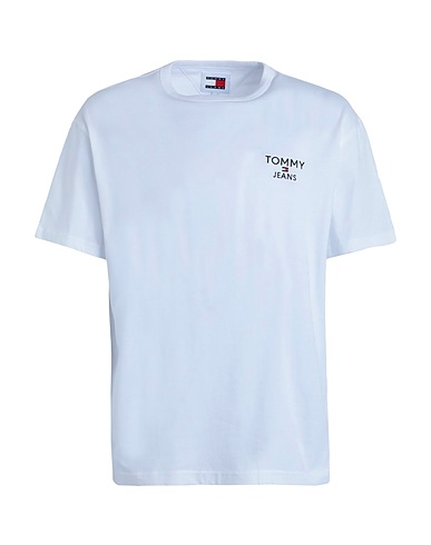 TOMMY JEANS T-shirt Bianco 100% Cotone