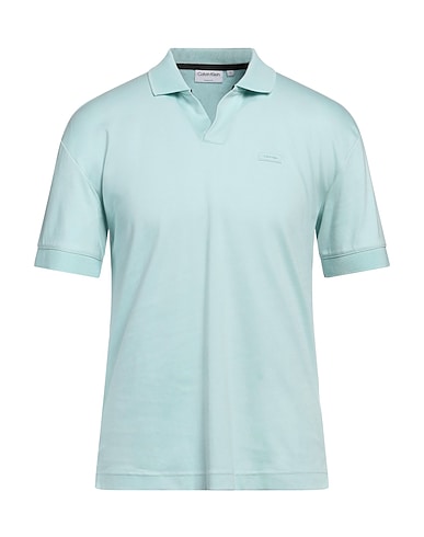 CALVIN KLEIN Polo Verde chiaro 100% Cotone