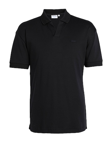 CALVIN KLEIN Polo Nero 100% Cotone