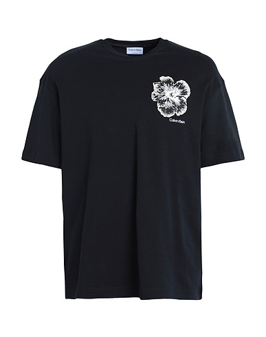 CALVIN KLEIN T-shirt Nero 100% Cotone