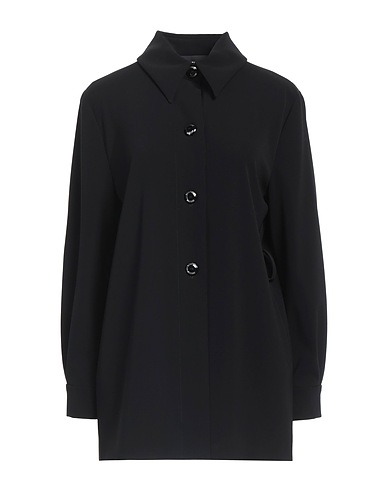 BOUTIQUE MOSCHINO Solid colour shirts & blouses Black 90% Polyester, 10% Elastane