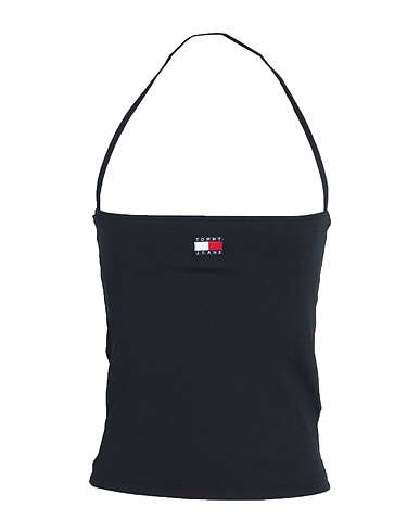 TOMMY JEANS Top Black 92% Recycled polyester, 8% Elastane