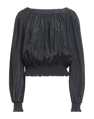 BOUTIQUE MOSCHINO Top Black 74% Acetate, 26% Silk